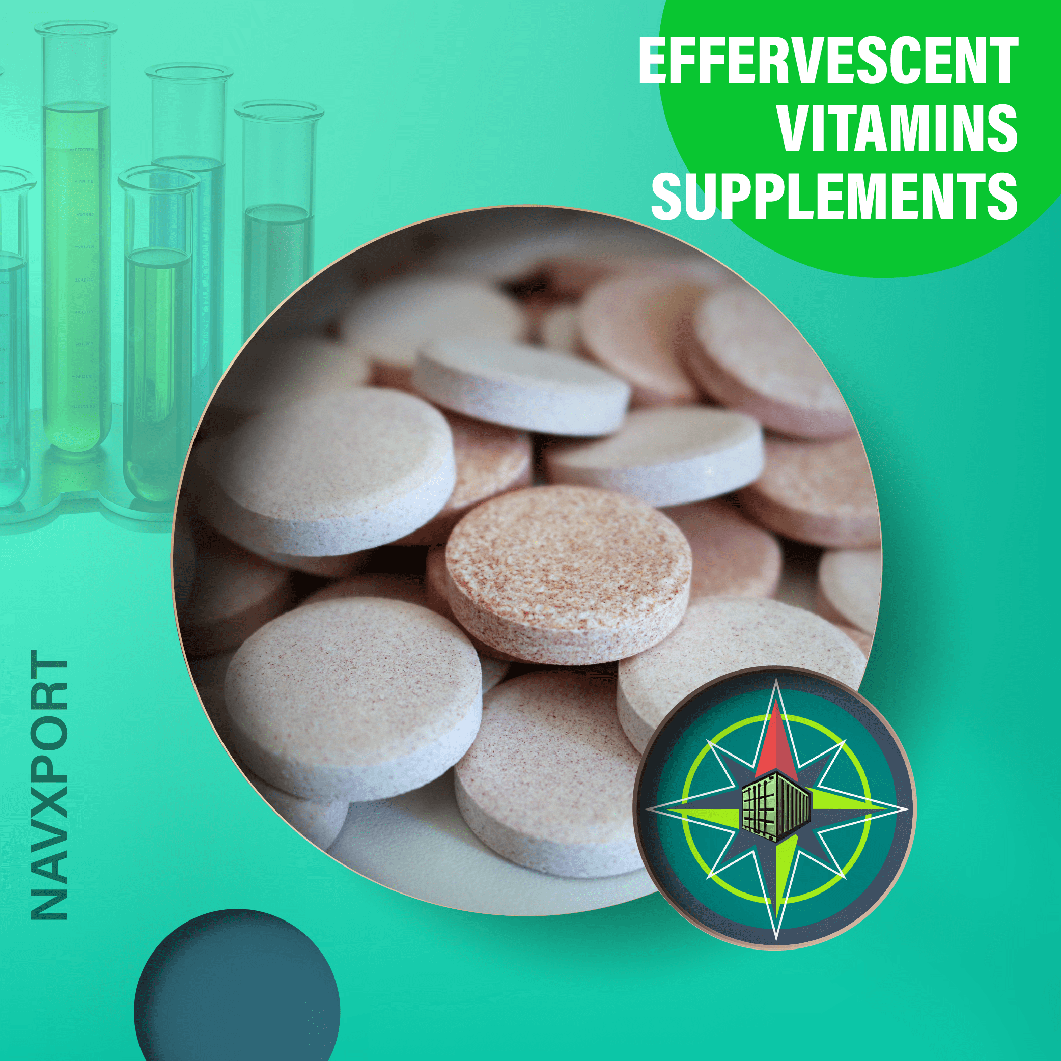NavXport Effervescent Tablets Private Label - Immunity, Energy, Hydration Formulas
