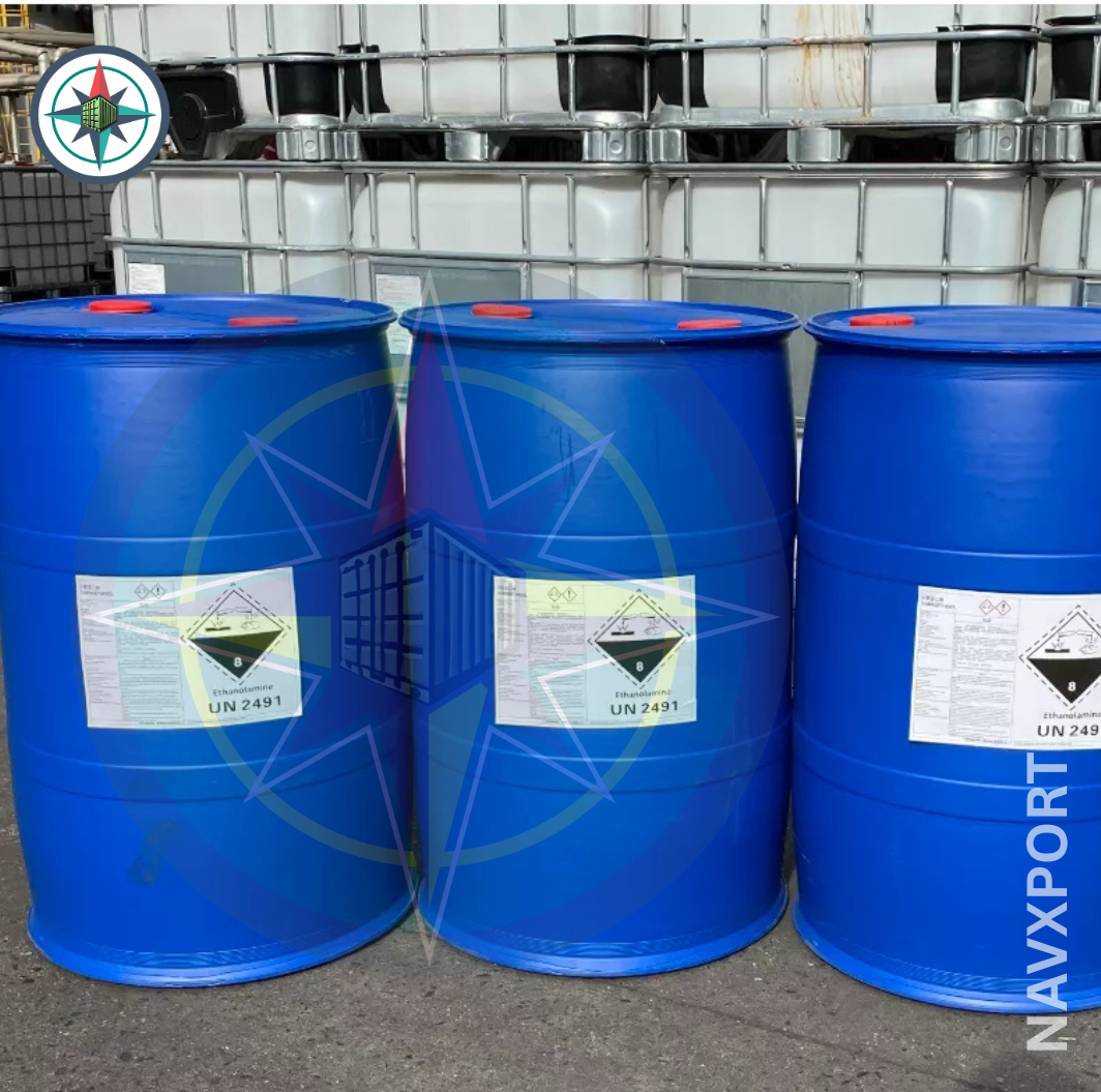 Import Bulk MEA Monoethanolamine Chemical Drums
